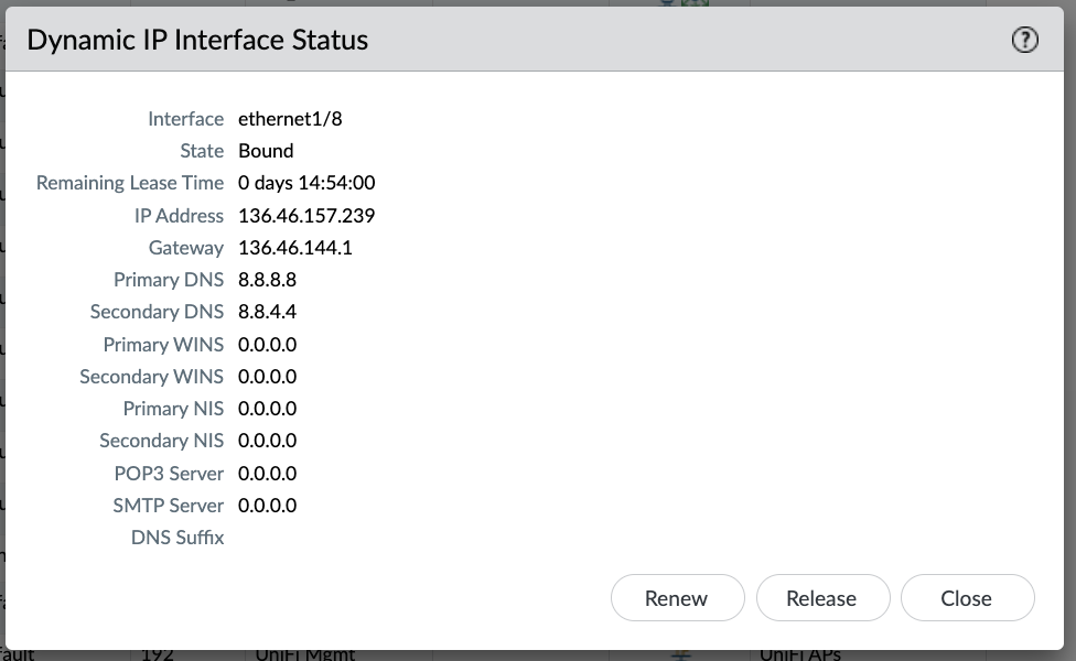DHCP verification - Bound state